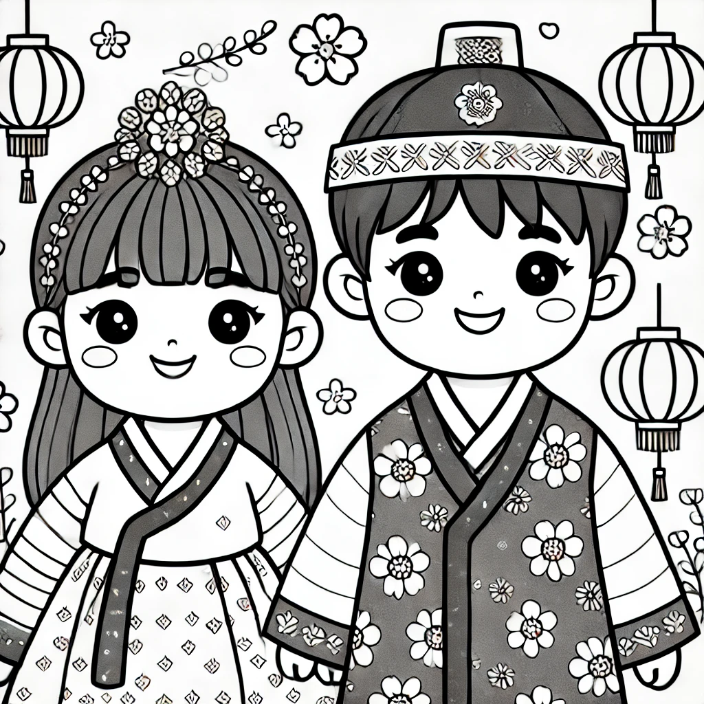 Regalos para los Locos por Corea 3 Descarga gratis tu dibujo para colorear