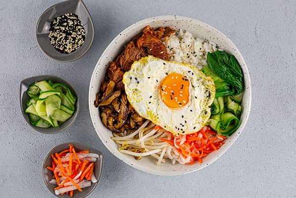 Hoy Cocinamos Bibimbap, receta fácil para todos! 3 Comida Coreana receta