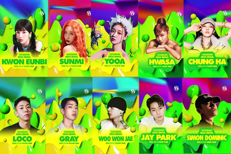 Waterbomb Festival: Una Explosión de Música y Diversión Acuática en Corea del Sur 4 Artistas que participan en el Waterbomb Festival 2024