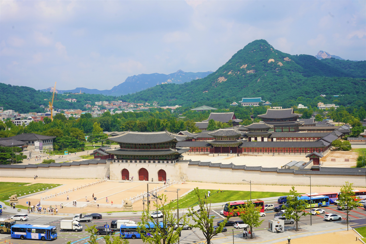 Patrimonio Cultural de Corea del Sur, vista panorámica de palacios