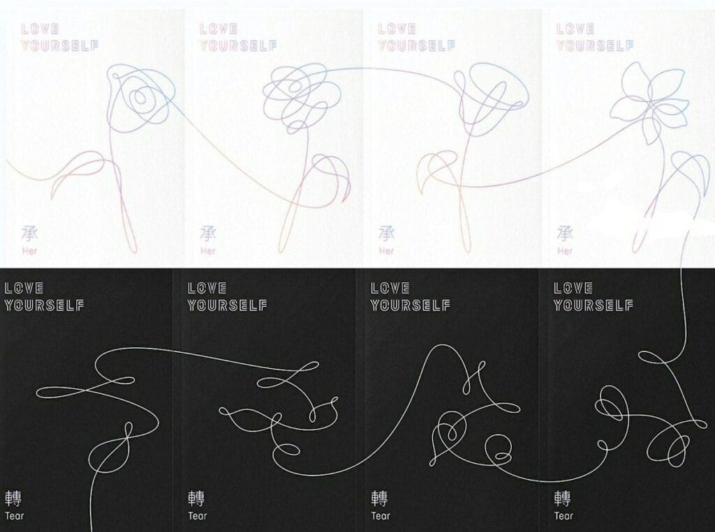 Love yourself BTS 1e BTS Love yourself photocards