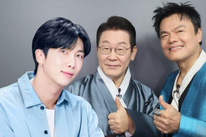 RM de BTS y su foto con el presudente Lee