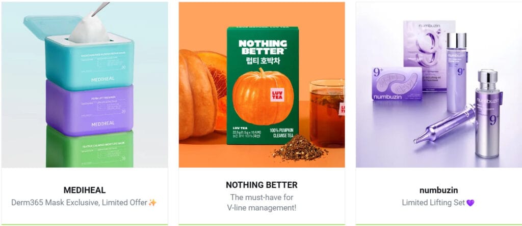 Productos de K-beauty