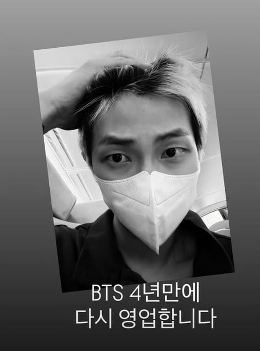 BTS RM foto de instagram, bts comeback